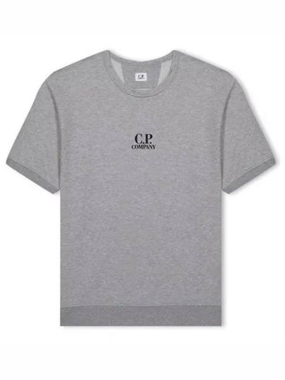 Men's Logo Print Crew Neck Cotton Short Sleeve T-Shirt Grey - CP COMPANY - BALAAN 2