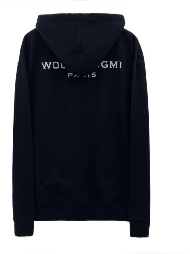 Back Logo Cotton Hoodie Black - WOOYOUNGMI - BALAAN 4