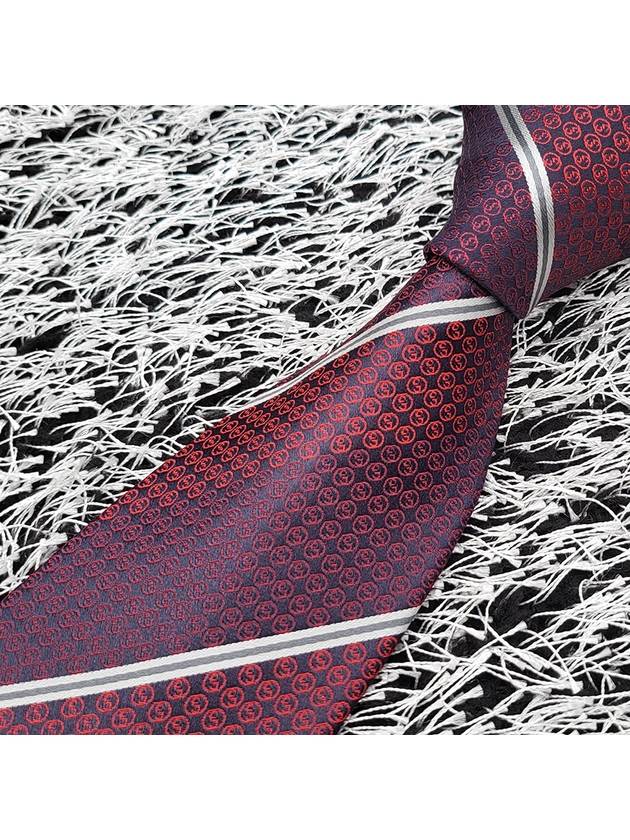 interlocking logo silk tie - GUCCI - BALAAN.