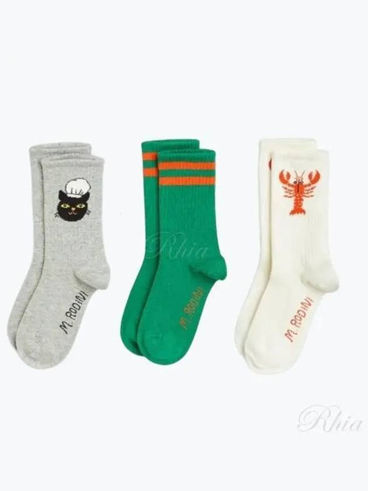 Kids socks 3 piece set 2376010200 MULTI - MINI RODINI - BALAAN 1