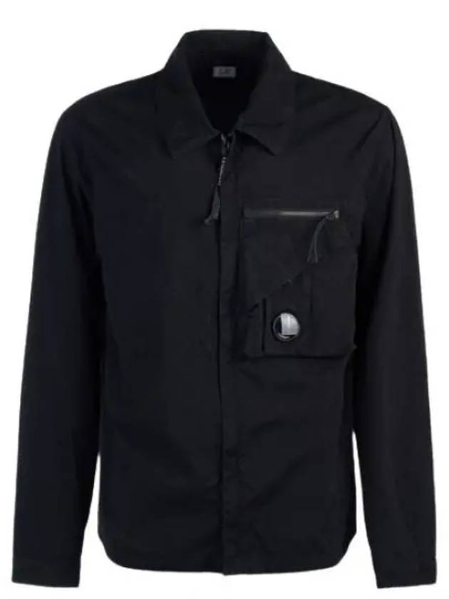 Tylon P Lens Overshirt Zip Up Jacket Black - CP COMPANY - BALAAN 2