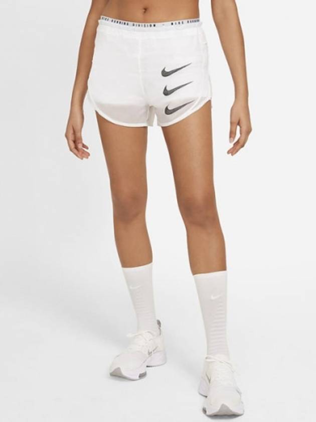 Women's Tempo Lux Run Swoosh Shorts White - NIKE - BALAAN.