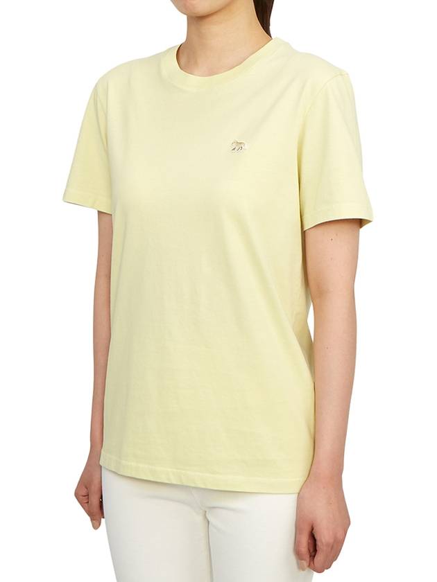 Baby Fox Patch Regular Short Sleeve T-Shirt Yellow - MAISON KITSUNE - BALAAN 3