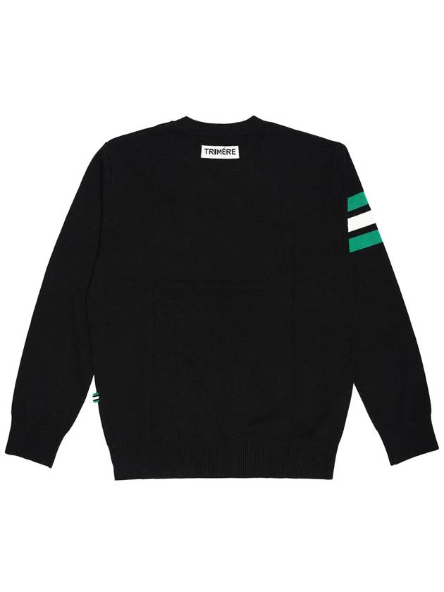 Signature line cashmere knit UNISEX BLACK TMFRN40209 - TRIMERE - BALAAN 3