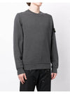 Compass Patch Crew Neck Sweatshirt Grey - STONE ISLAND - BALAAN 3