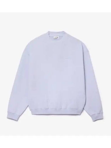 Men s signature embroidery match mock neck sweatshirt light blue - LACOSTE - BALAAN 1