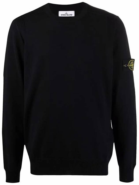 Light Wool Crewneck Knit Top Navy - STONE ISLAND - BALAAN 2