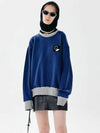 Unisex BXMXMTM Door Box Sweatshirt Mix Navy - CHANCE'S NOI - BALAAN 5