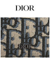 Oblique Jacquard Grained Leather Card Wallet Black - DIOR - BALAAN 8