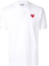 Red Heart Wappen Polo Shirt P1 T006 5 White - COMME DES GARCONS - BALAAN 2