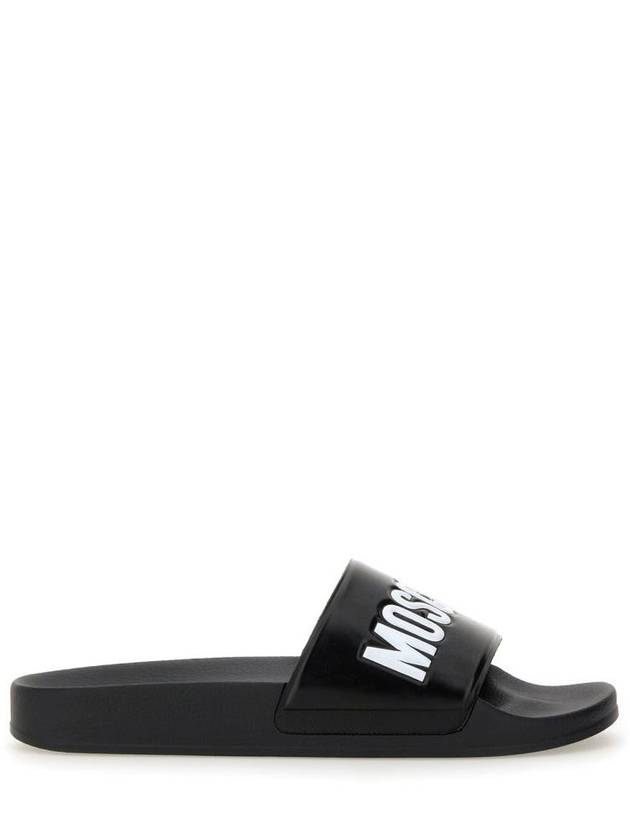 Moschino Slide Sandal With Logo - MOSCHINO - BALAAN 1