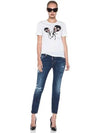 14FW Twin Bugler Print Tee S75GC0683 100 - DSQUARED2 - BALAAN 6