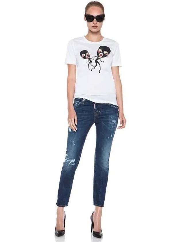 14FW Twin Bugler Print Tee S75GC0683 100 - DSQUARED2 - BALAAN 6