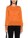 Bea Logo Wool Cardigan Orange - VIVIENNE WESTWOOD - BALAAN 4