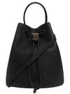 Small Grainy Leather TB Bucket Bag Black - BURBERRY - BALAAN 2