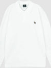 zebra long sleeve polo tee M2R 115L KZEBRA 01 white - PAUL SMITH - BALAAN 1