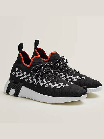 Flex Low Top Sneakers Noir Blanc - HERMES - BALAAN 2