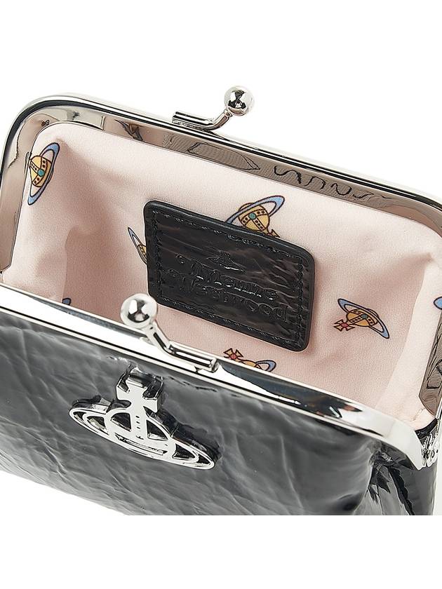 Crinkle Prime Coin Wallet Black - VIVIENNE WESTWOOD - BALAAN 10