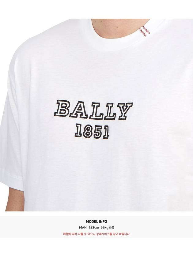 Men s Short Sleeve T Shirt M5BA834F 01 - BALLY - BALAAN 6