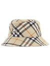 EKD Appliquéd Check Bucket Hat Beige - BURBERRY - BALAAN 4