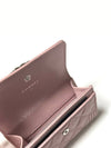 Boy Silver Caviar Card Wallet Pink - CHANEL - BALAAN 7