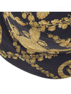 Barocco Print Cotton Bucket Hat Black - VERSACE - BALAAN 8