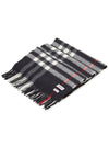 Check Cashmere Scarf Navy - BURBERRY - BALAAN 3