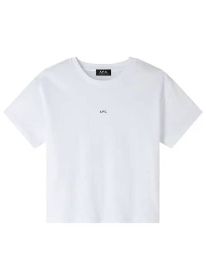 Boxy Micro Logo Short Sleeve T-Shirt White - A.P.C. - BALAAN 2