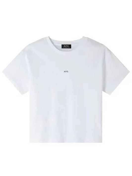 Boxy Micro Logo Short Sleeve T-Shirt White - A.P.C. - BALAAN 2