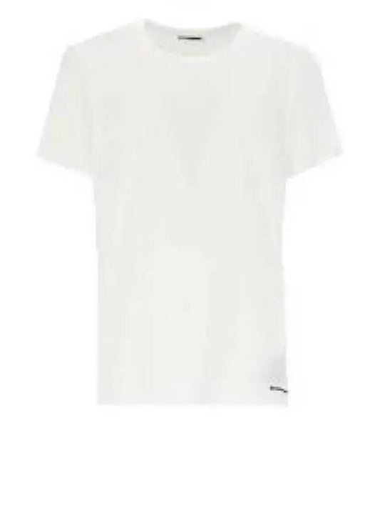 Mini Logo Cotton Short Sleeve T-Shirt White - JIL SANDER - BALAAN 2