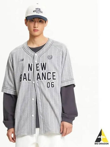 NBMDE42823 UNI NBSC Baseball Jersey GRAY - NEW BALANCE - BALAAN 1