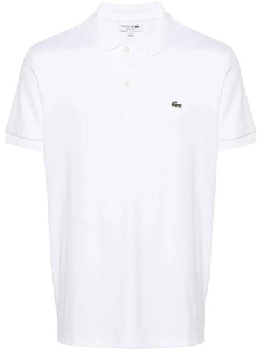 Men’s Regular Fit Pima Cotton Polo Shirt White - LACOSTE - BALAAN 1