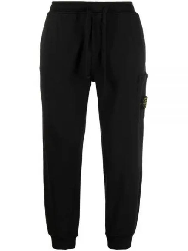 Wappen Patch Drawstring Track Pants Black - STONE ISLAND - BALAAN 2