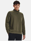 Men's UA Unstoppable Fleece Mock Neck Long Sleeve T-Shirt Green - UNDER ARMOUR - BALAAN 4