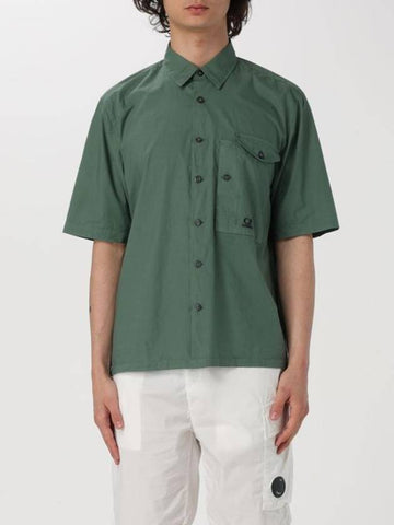 Short Sleeve Shirt 16CMSH208A005328G 649 Green - CP COMPANY - BALAAN 1