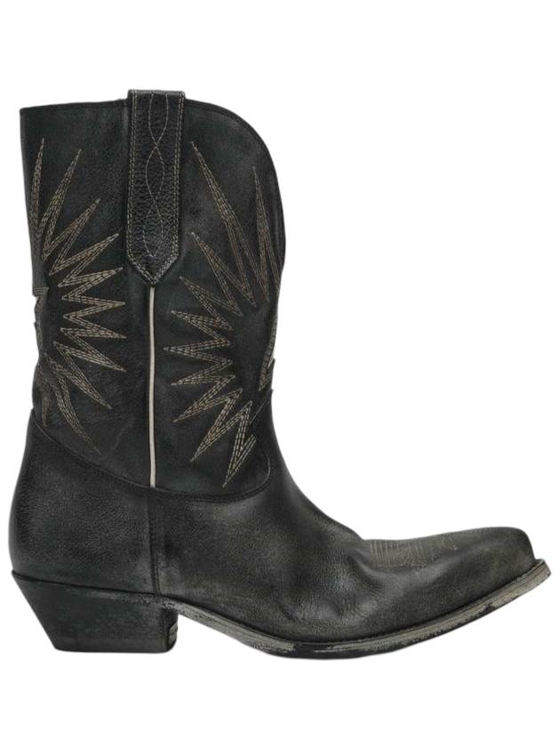 Wish Star Leather Western Boots GWF00136F00488590402 - GOLDEN GOOSE - BALAAN 1