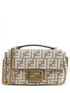 FF Motif Baguette Shoulder Bag Beige - FENDI - BALAAN 2