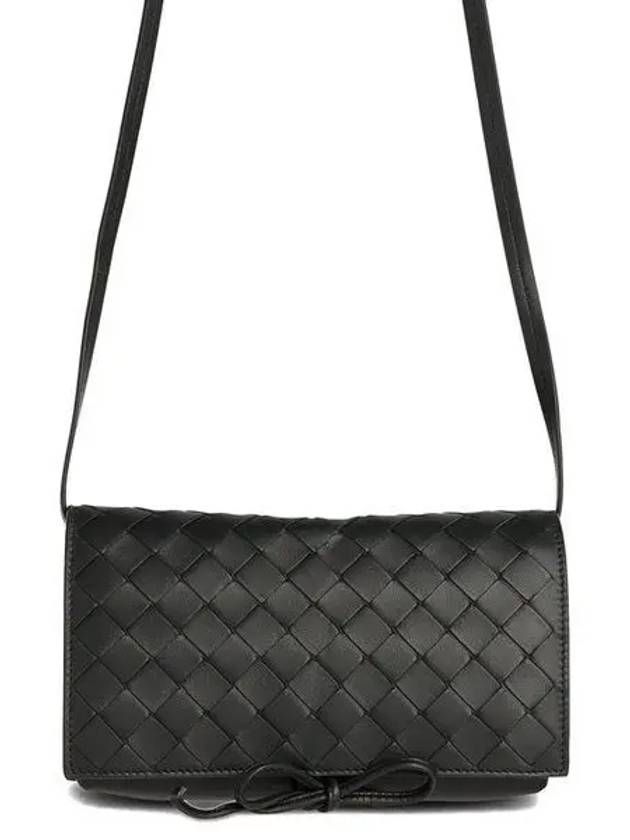 Intrecciato Mini Cross Bag Black - BOTTEGA VENETA - BALAAN 2