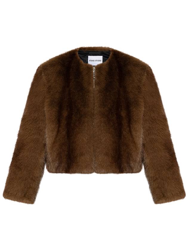 STAND STUDIO Faux Fur Karly, Women's, Brown - STAND STUDIO - BALAAN 1