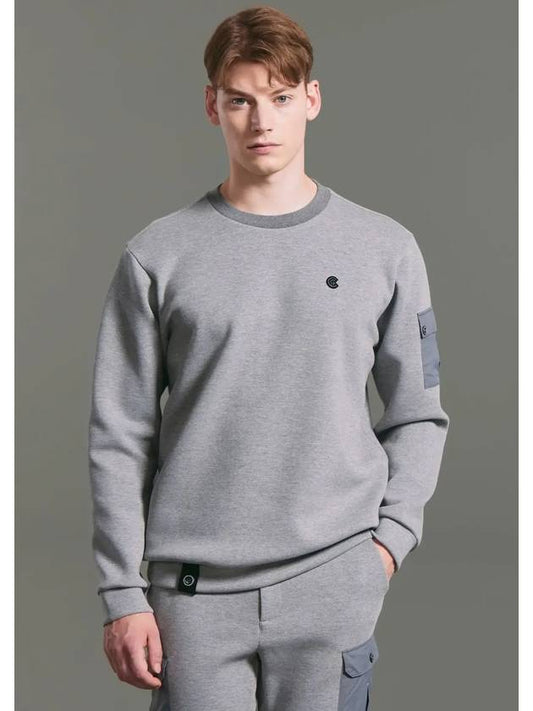 Online exclusive men s sleeve pocket cushion paper long sweatshirt melange gray - CLEVELAND GOLF - BALAAN 2