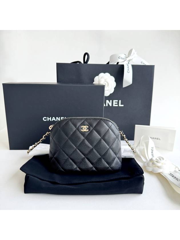 CC Logo Mini Pouch Cross Bag Black - CHANEL - BALAAN 10