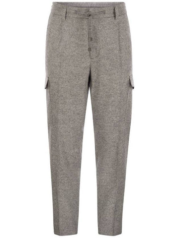 Wool, silk and cashmere jogger trousers - PESERICO - BALAAN 1