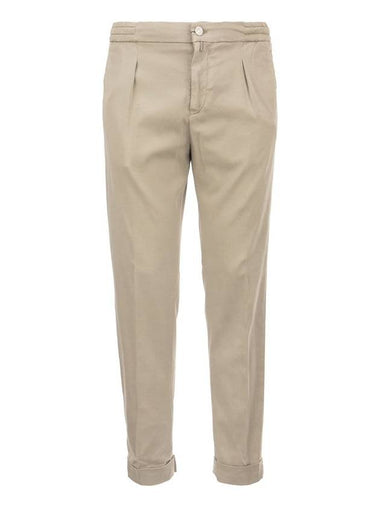 Side Pocket Banding Straight Pants Beige - KITON - BALAAN 1