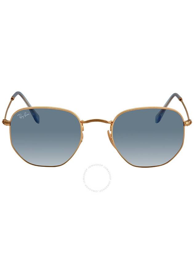 hexagonal flat lens gradient metal sunglasses gold - RAY-BAN - BALAAN 2