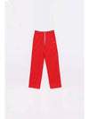 Double Face Drawstring track pants red - CELINE - BALAAN 3