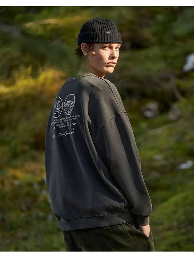 National Mountain Pigment Sweatshirt Dark Gray - FLUKE - BALAAN 3