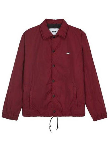 Logo Button Windbreaker Red - MSGM - BALAAN 1