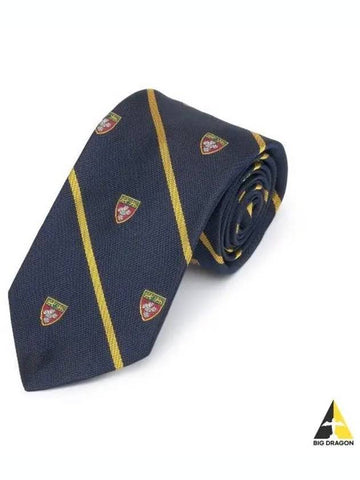 Striped Club Silk Tie Navy - POLO RALPH LAUREN - BALAAN 1