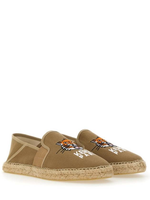 Kenzo Embroidered Canvas Espadrilles "Lucky Tiger" - KENZO - BALAAN 2