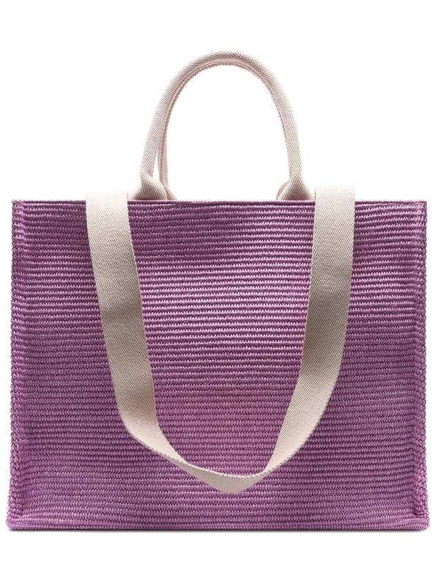 Raffia East West Tote Bag Purple - MARNI - BALAAN 5